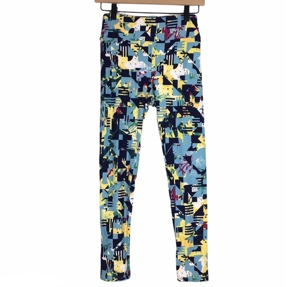 LULAROE Leggings OS One Size Abstract Print Dot Stripe Multicolor Stretchy Soft - Picture 9 of 9